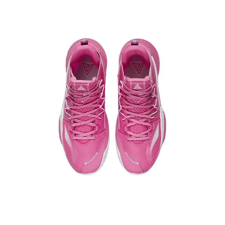 LiNing Air Strike 8 V2 Durable Breathable Mid-Top Basketball Shoes Men's Camellia Pink-3