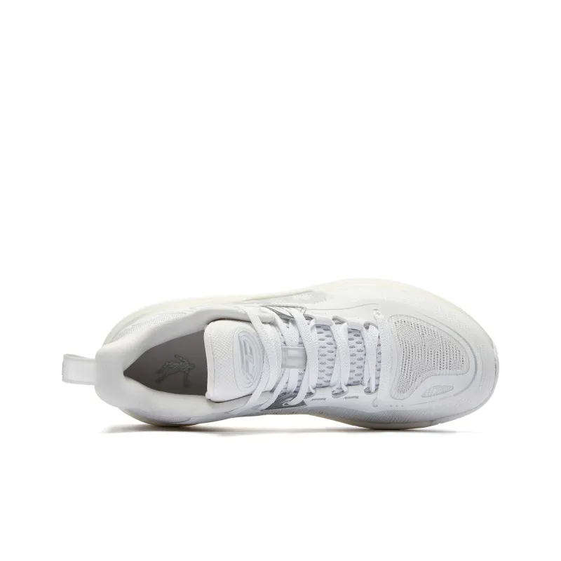 QIAODAN FE1.0 Early Morning Anti Slip And Wear Resistant Lightweight Rebound Low Top Basketball Shoes Men's White-3