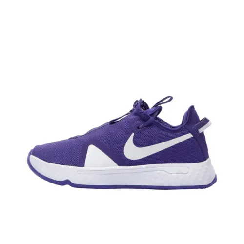 Nike PG 4 Basketball Shoes Men Low-Top Purple/White