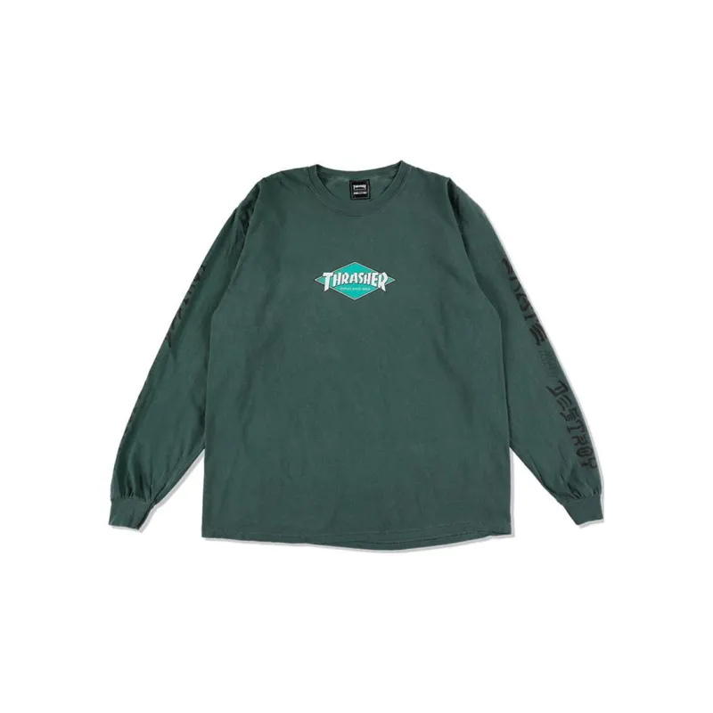 Wind And Sea X Thrasher X WIND AND SEA CO-TITLED SERIES T-Shirts Unisex Green-1