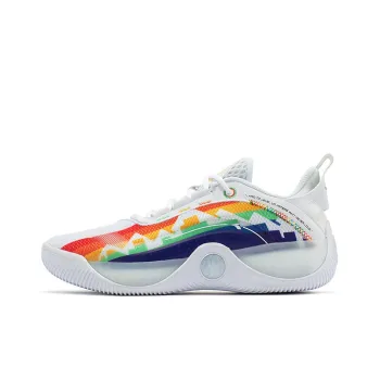 361° AG LVL UP 1 Rainbow Basketball Shoes Men's White Orange