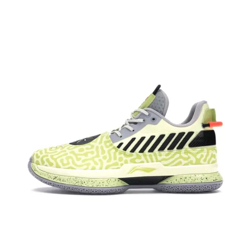LiNing WOW 7 Way Of Wade 7 Lightweight Cushioning Low Top Basketball Shoes Men's Green White