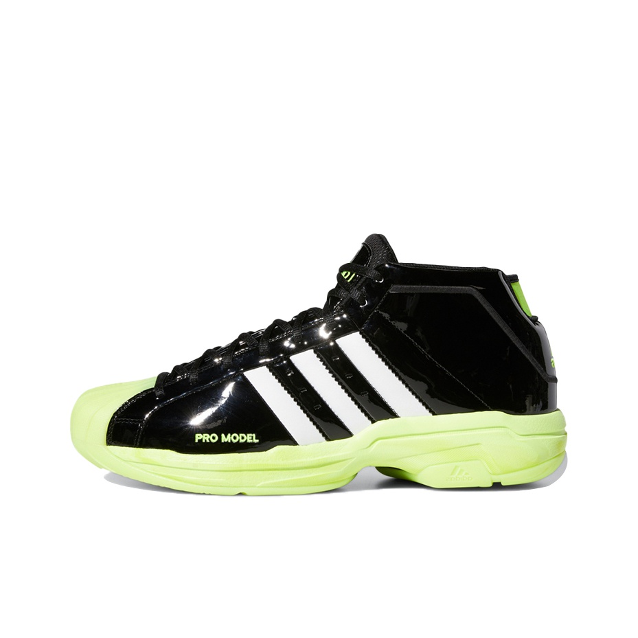 Adidas Pro Model 2G Shoes Black White Yellow