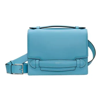 Moynat Soft Calfskin Crossbody Bag, Shoulder Bag Women's Blue