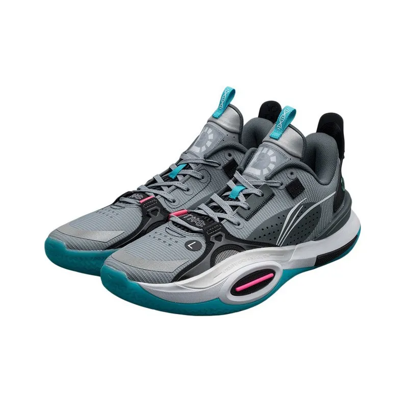 LINING All City 10 V1 Basketball Shoes Men Low Top Stone Gray-1