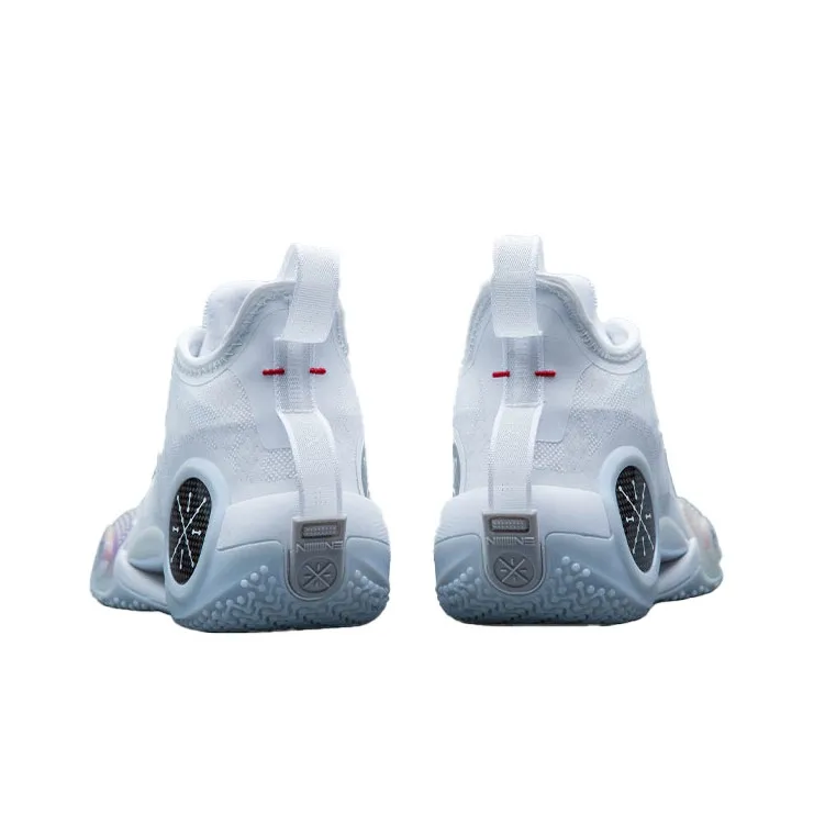 LiNing Way Of Wade 9 '305' Cushioning Anti Slip And Wear Resistant Low Top Basketball Shoes Pure White-3