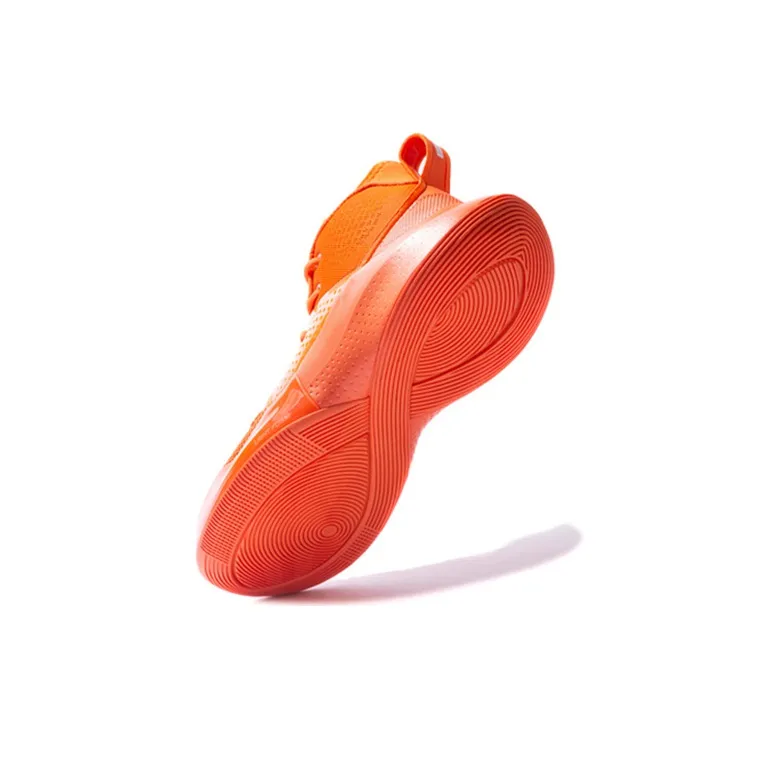 LiNing SONIC 8 Anti Slip Wear Resistant High Top Basketball Shoes Men's Carrot Orange-5
