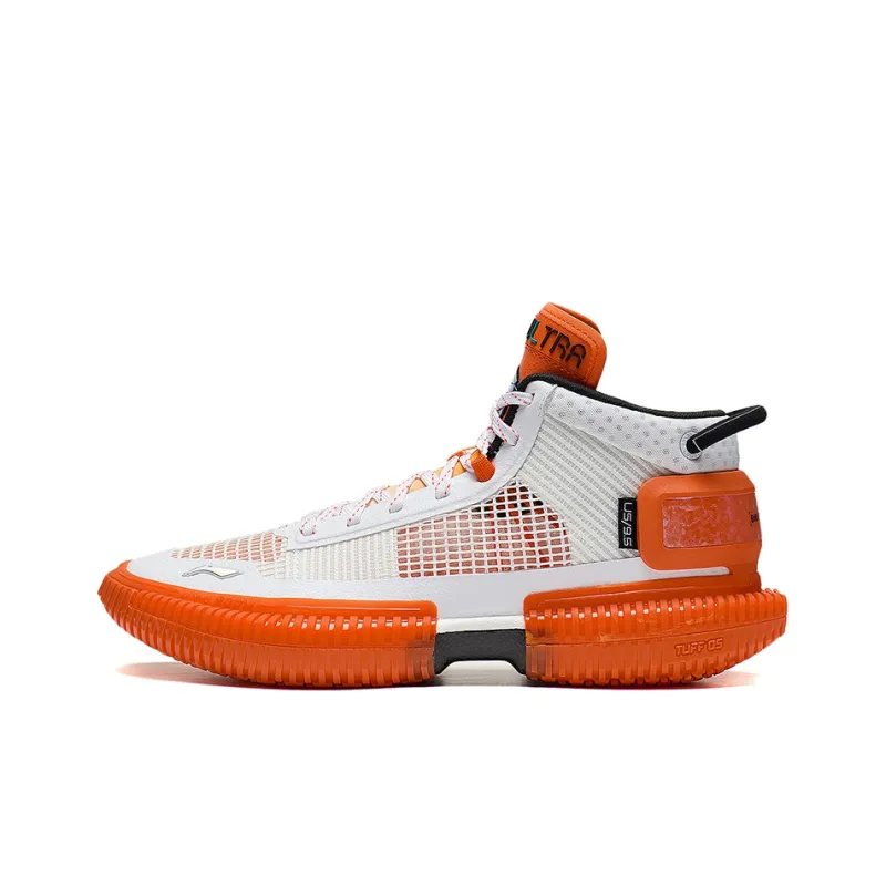 LiNing Badfive 3 Ultra Cushioning Support Lightweight Rebound Mid Top Basketball Shoes Men's Standard White-0