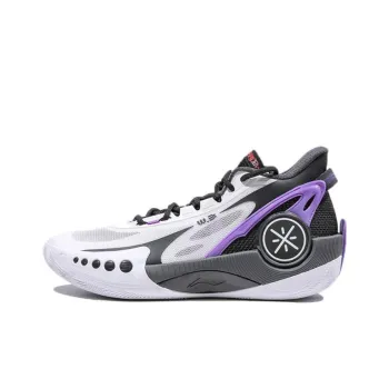 LiNing Shadow 3 Way Of Wade Durable Breathable Low Top Basketball Shoes Men's White Black