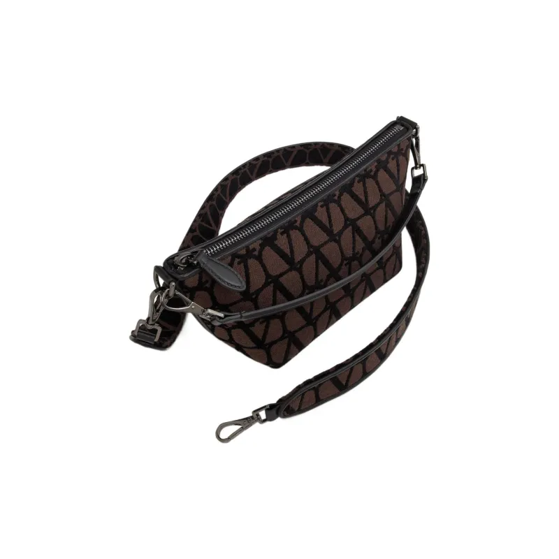 Valentino Toile Iconographe Zip-Up Shoulder Bag-4