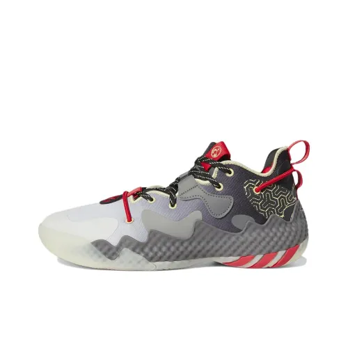 Adidas Harden Vol.6 Basketball Shoes Men Low-Top White/Gray/Red