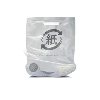 LiNing Way Of Wade 9 Infinity Cushioning Anti Slip And Wear Resistant High Top Basketball Shoes Women's White