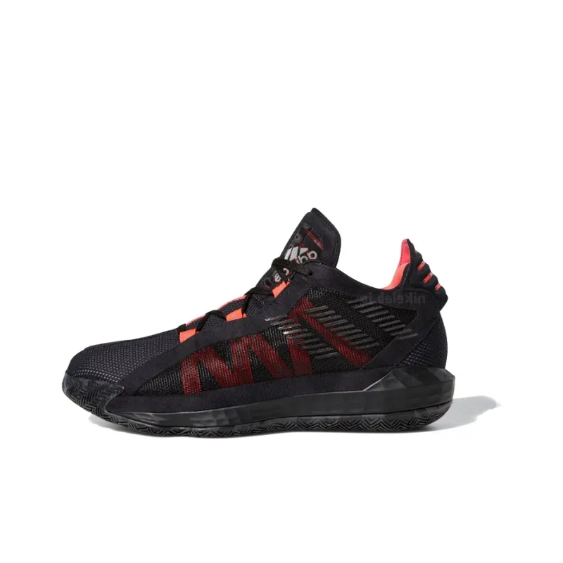 Adidas Dame 6 Black Red White-0