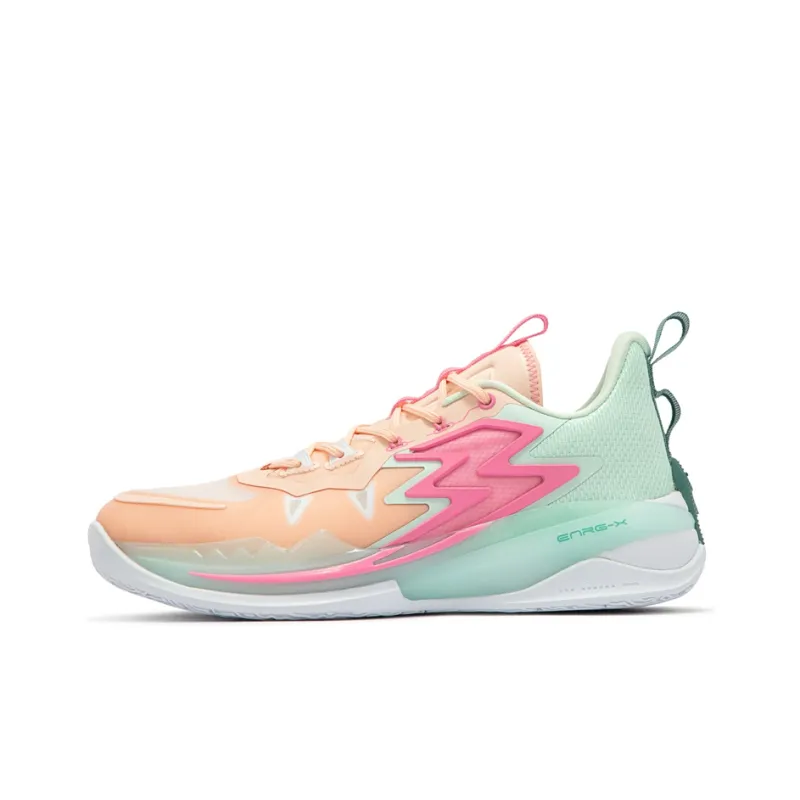 361° Big3 3.0 Cushioning Anti Slip And Wear Resistant Coverage Low Top Performance Basketball Shoes Men's Soft Pink-0