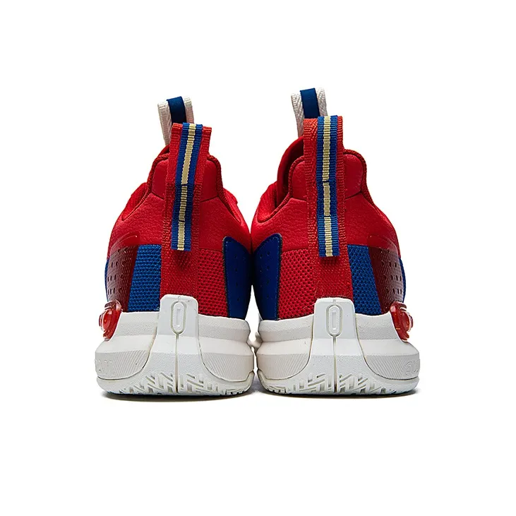 361° Basketball Shoes Men Mid Top Red/Blue-2
