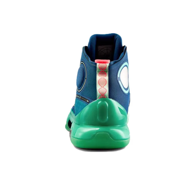 LiNing YuShuai Evolution Rebound High Top Professional Competition Basketball Shoes Men's Dark Cyan Blue-4