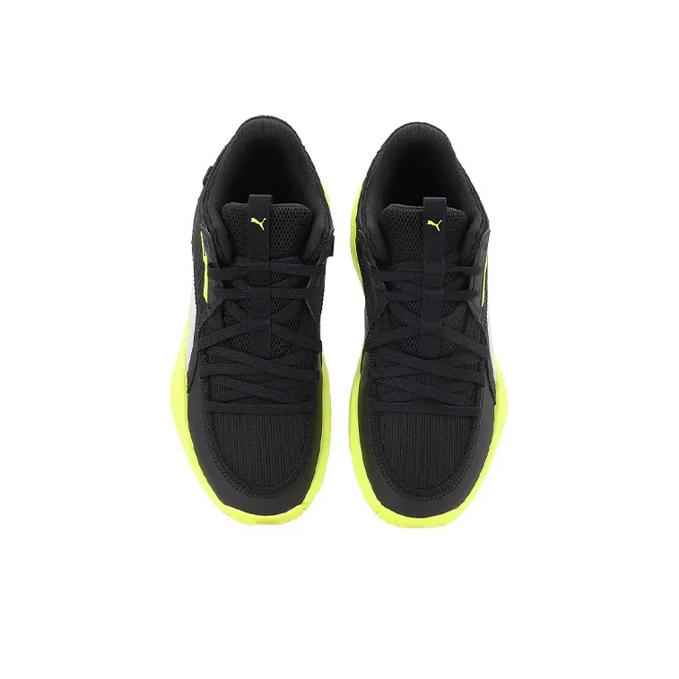 PUMA Court Rider Black Yellow Alert-4