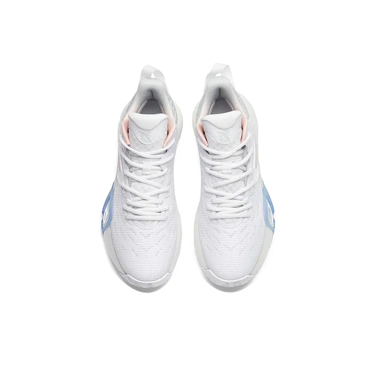 Anta Basketball Collection Cushioning Anti-Slip And Wear-Resistant Low-Top Basketball Shoes White Green-2