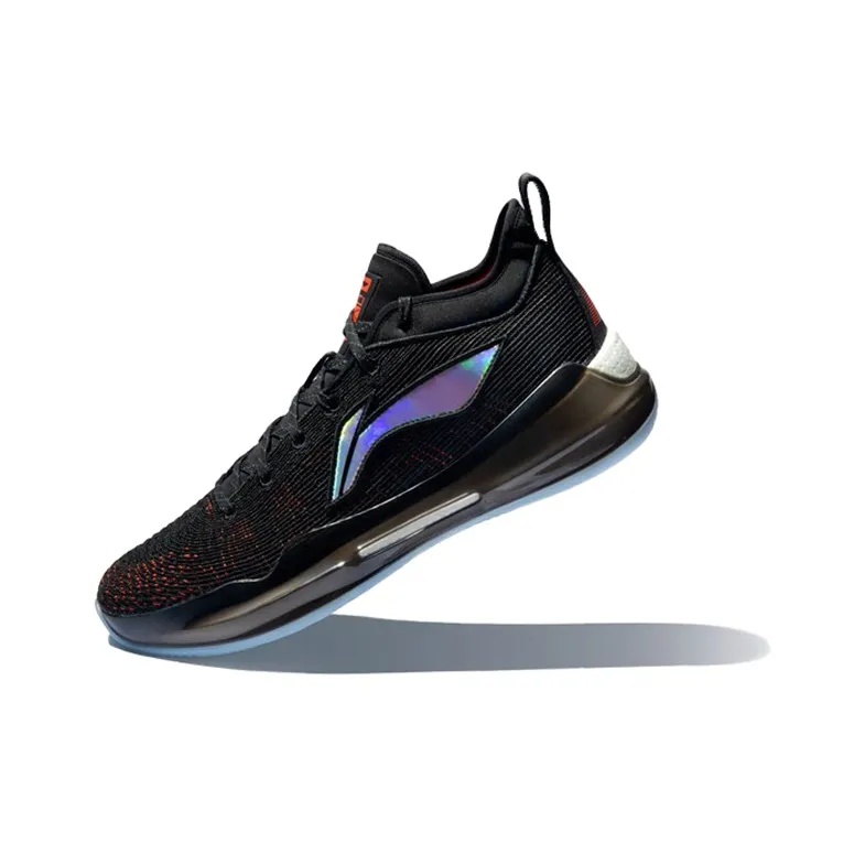 LiNing YuShuai 13 䨻 Cushioning Wear Resistant Low Top Performance Basketball Shoes Men's Black Orange-2