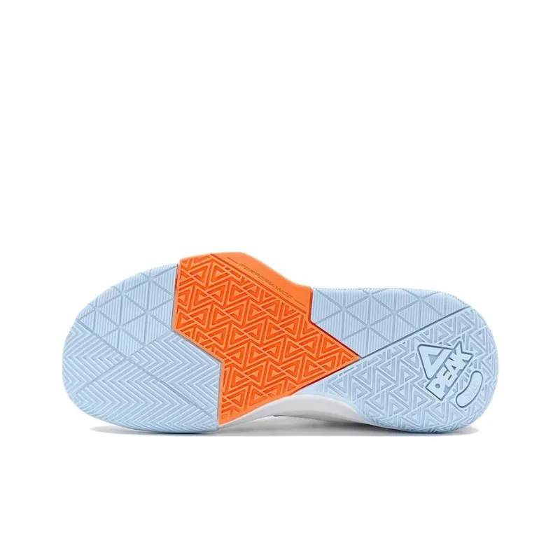 PEAK Surprise 1.0 Mid-Top Power Performance Basketball Shoes All White/Black-4