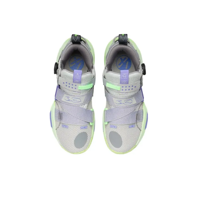 LiNing All City 9 V2 Cushioning Anti-Slip And Wear-Resistant Low-Top Basketball Shoes Gray-3