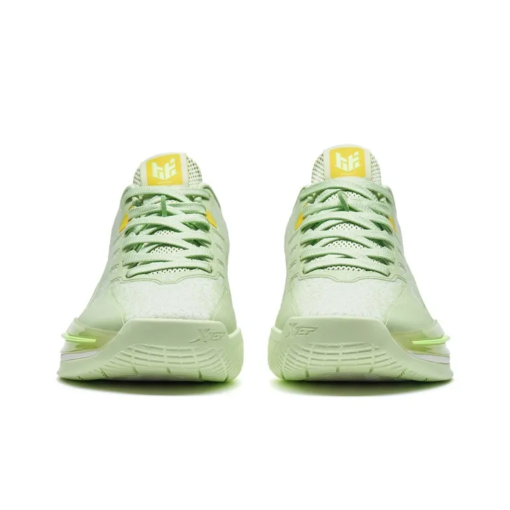 XTEP Melee 1 Anti Slip Wear Resistant Low Top Performance Basketball Shoes Men's Green-3