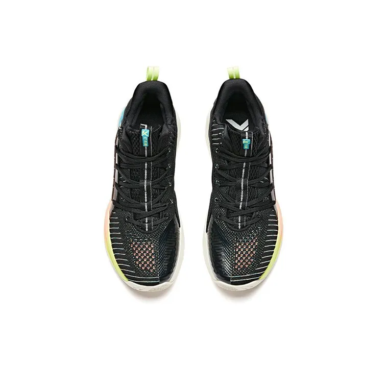 ANTA Thompson KT Basketball Basketball Shoes Men Mid Top Black Yellow-2
