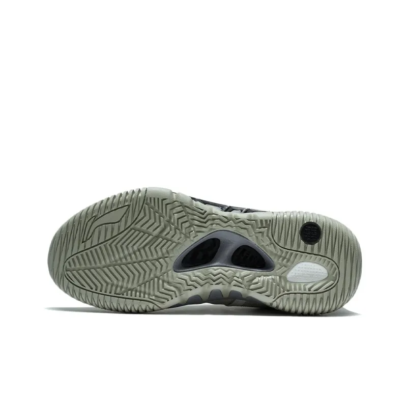 LINING Badfive 2 Low Basketball Shoes Men Low Top Yellow Gray/Pearl White-3