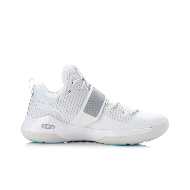 LiNing WOW 6 Low Top Basketball Shoes Men's Pure White-1