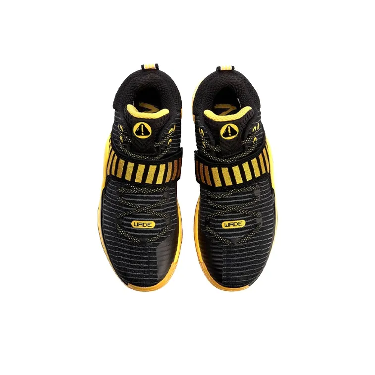 LINING WOW 6 Basketball Shoes Men Low Top Black/Yellow-3