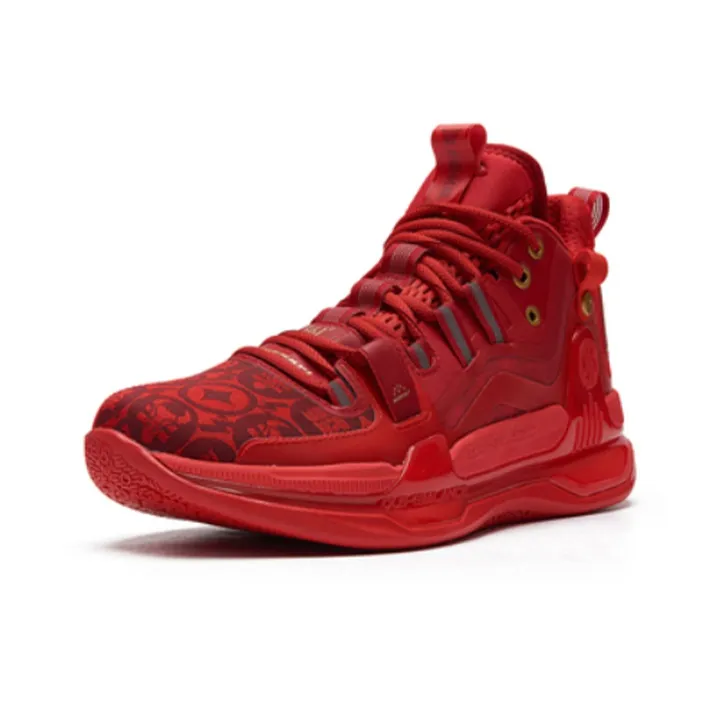 361° AG 1 Basketball Shoes Men Mid Top Red-1