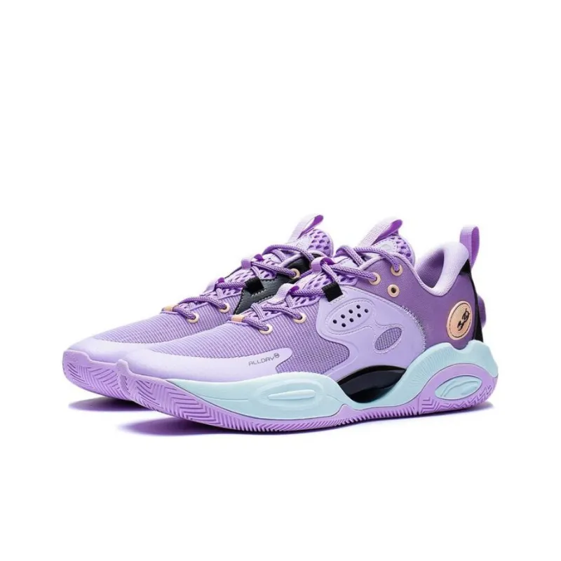 LiNing Wade All Day 7 Abrasion Resistant Breathable Low Top Basketball Shoes Men's Purple Black-2