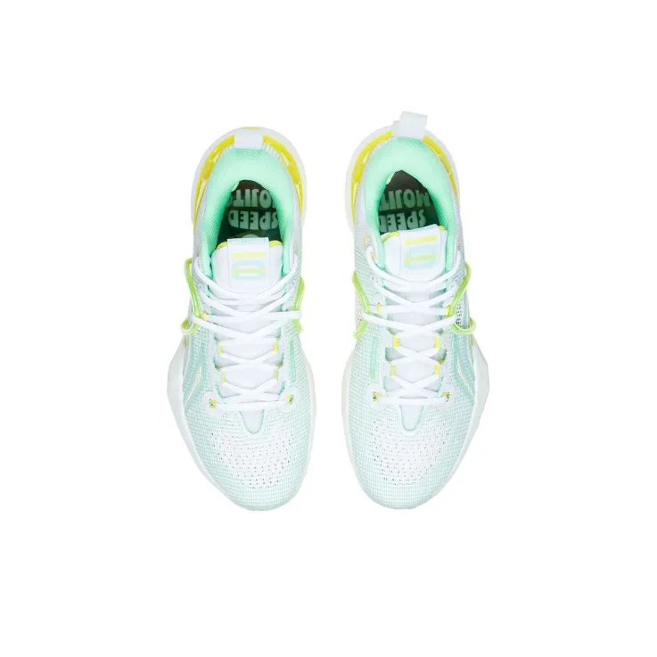 LINING Flash Strike 8 Summer Edition Basketball Shoes Men Low Top Standard White/Light Mint Green-3