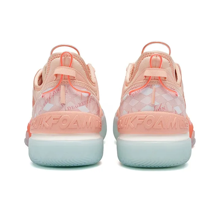 361° Burning Battle 2.0 Basketball Shoes Men Low Top Soft Pink-2