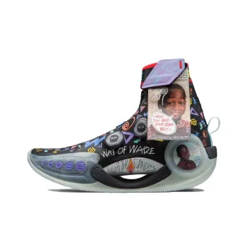 LINING WOW 9 Basketball Shoes Men High-Top Black