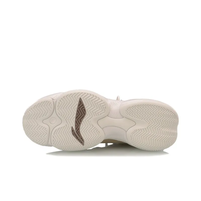LiNing Power 5 PLAYOFF High Top Basketball Shoes Men's Taupe-4