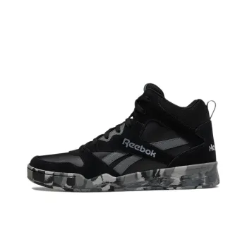 Reebok Royal BB4500 2 Anti-Slip And Wear-Resistant Cushioning Coverage Mid-Top Basketball Shoes Men's Black Gray