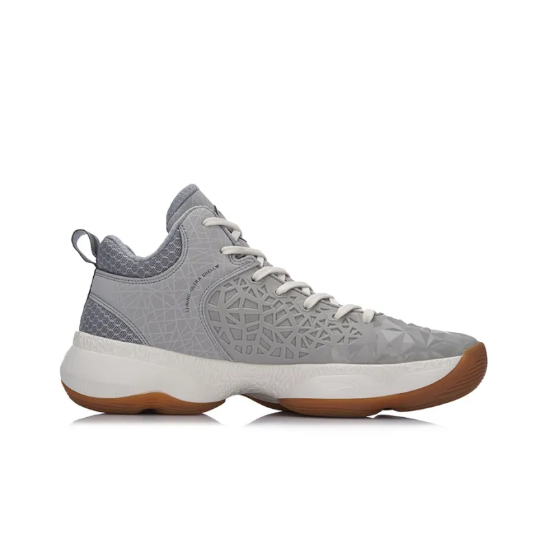 LiNing The Sixth Man 2 Way Of Wade Basketball Shoes Unisex Gray White-1