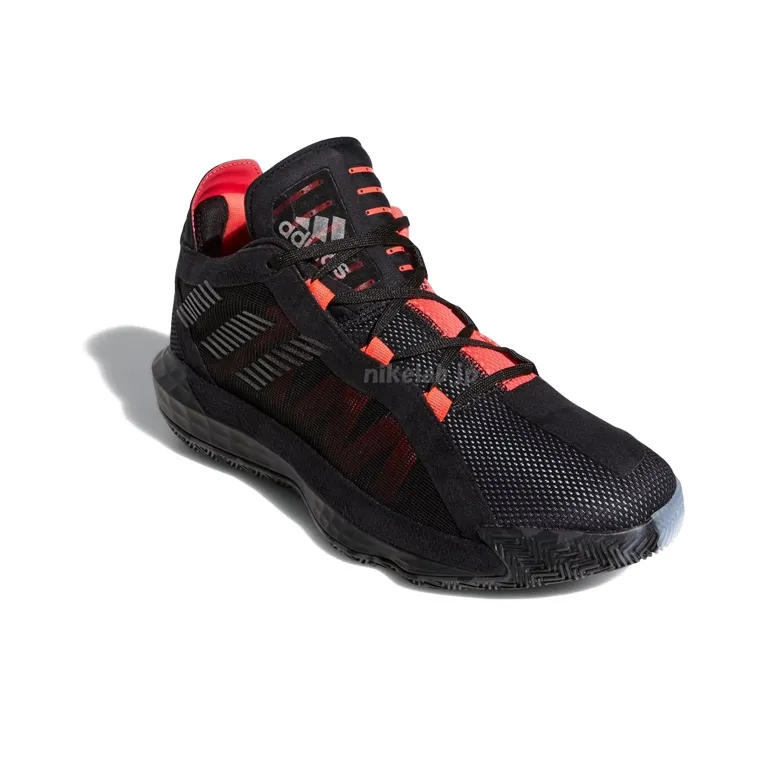 Adidas Dame 6 Black Red White-2