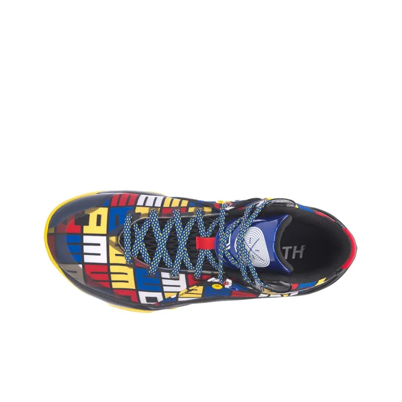 LiNing All In Team 4 Cushioning Mid Top Basketball Shoes Unisex Multicolor-2