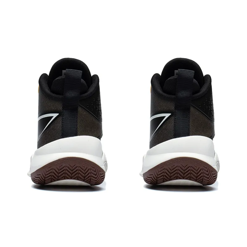 LiNing Ultra Light Anti Slip And Wear Resistant Lightweight Mid Top Basketball Shoes Men's Black Green-3