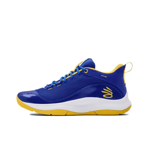 Under Armour 3Z5 Basketball Shoes Men Mid-Top Blue/Yellow