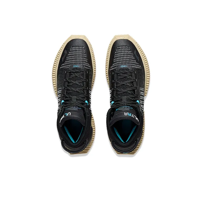 LiNing Badfive 3 Ultra Breathable Support Rebound Mid Top Basketball Shoes Men's Black-2