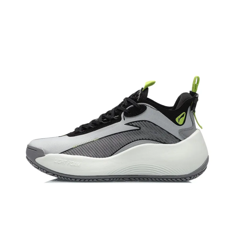 LiNing BD5 Street Sole Low Top Basketball Shoes Women's White Black Green-0