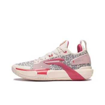 LINING Speed 9 Premium Basketball Shoes Men Low Top Light Gray Pink
