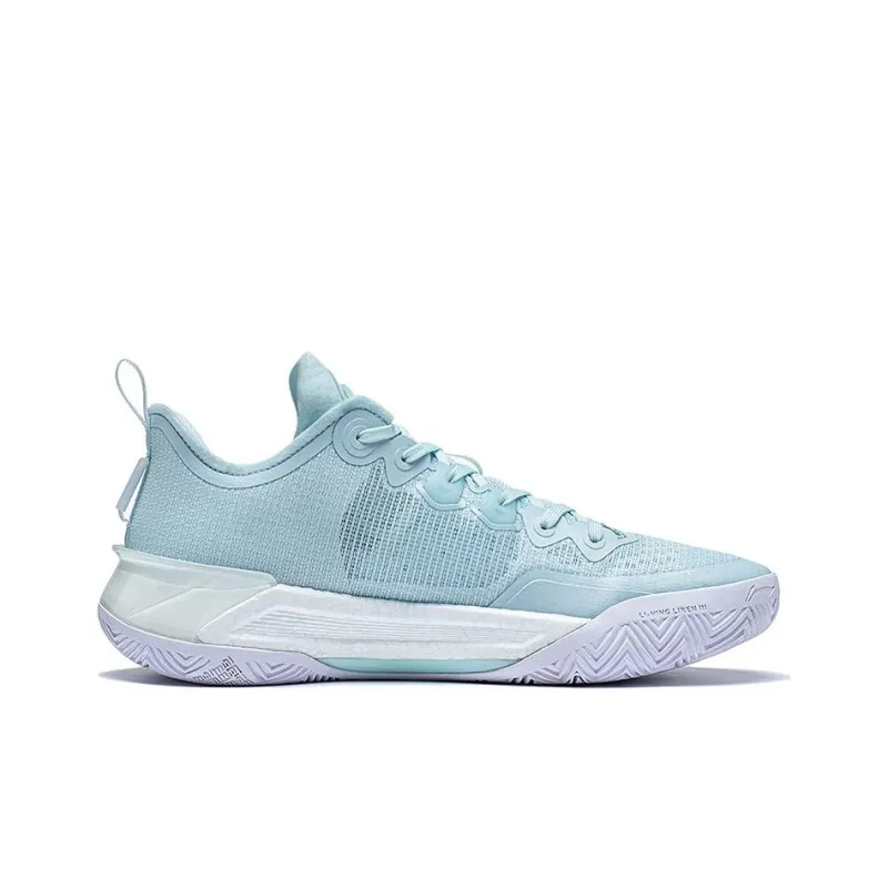 LiNing Liren 3 V2 Slip Resistant, Abrasion Resistant, Breathable Low Top Basketball Shoes Unisex Aqua Blue-1