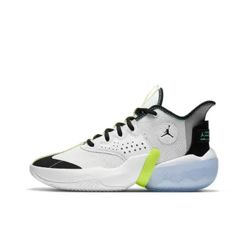 JORDAN React Elevation Pf White Black Green Glow