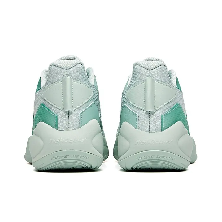 Anta Cushioning Anti Slip And Wear Resistant Low Top Basketball Shoes Men's Pea Green-3