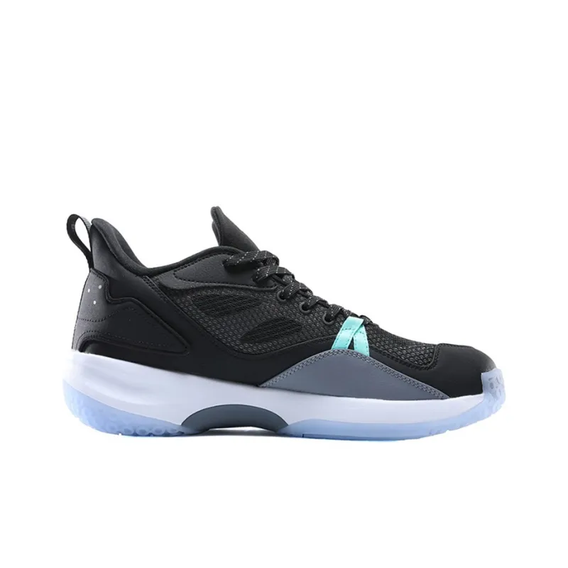 PEAK Abrasion Resistant Slip Resistant Low Top Performance Basketball Shoes Men's Black-1
