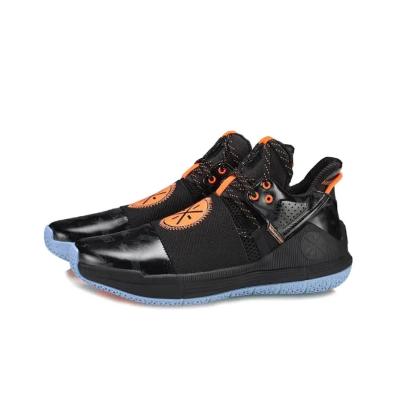 LiNing WADE SHADOW Non slip Lightweight Mid Top Basketball Shoes Men's Black-2